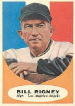 1961 Topps Baseball Cards      225     Bill Rigney MG